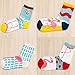 Womens Cotton Casual Crew Ankle Flamingo Socks 5 Pairs (Crew Flamingo Socks)