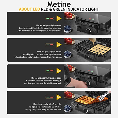 Upgraded Waffle Maker Electric Waffle Irons 3IN1 Panini Press Sandwich Maker w/Nonstick