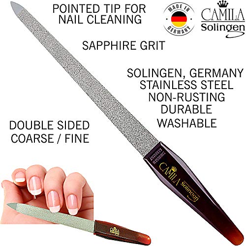Camila Solingen CS19 8" Large Professional Sapphire Metal Nail File