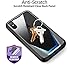 iPhone Xs Case, iPhone X Case, Poetic Guardian [Scratch Resistant Back] [Built-in-Screen Protector] Full-Body Rugged Hybrid Bumper Clear Case for Apple iPhone X (2017)/ iPhone Xs (2018) - Black/Blue
