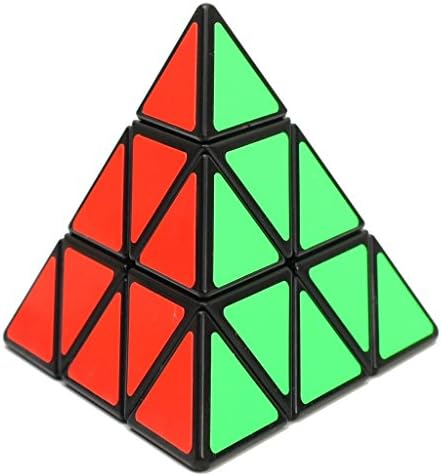Jopuzia Pyramid Speed Cube Puzzle Speed Cube Pyraminx Pyramid Magic Triangle Twisty Puzzle Toy for Intelligence Development (Triangle)