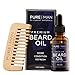 Purest Naturals Organic Beard Oil & Leave-in Conditioner -100% Natural - Best for Groomed Beard Growth, Mustache - Softens & Hydrates Your Beard, Skin & Hair - Stops Itching & Treats Acne