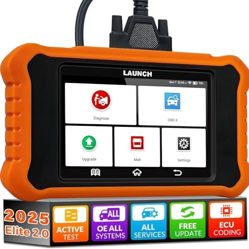LAUNCH X431 Elite 2.0 Pro for VW Audi Skoda Seat Car Diagnostic Suitcase, Bidirectional Scan Tool for V.A.G Vehicles, 50+ Reset, ECU Coding, Key Programming