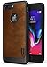 Ringke Flex S Compatible with iPhone 7 Plus Phone Case Superior Tactile Grip Slim Soft PU Leather Vintage Logo Cut Shock Absorption Protection Cover for iPhone 7 Plus - Brown