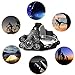 Rechargeable Headlamp, 8000 Lumens 5 LED 4 Mode Ultra Bright Head Lamp USB Rechargeable Waterproof Head Lights with Zoomable Flashlight for Camping, Outdoors, Hiking