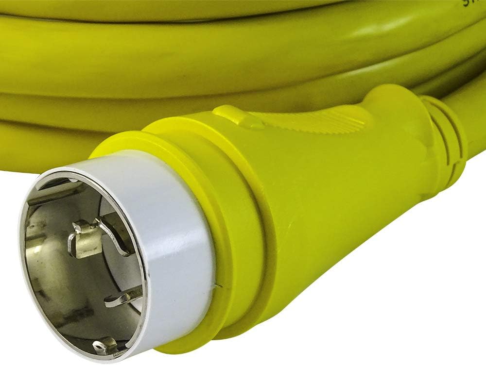 Marvine Cable Shore Power Extension Cord 50Amp Male SS1-50P to 50Amp Female SS1-50R 25Ft: Home Improvement