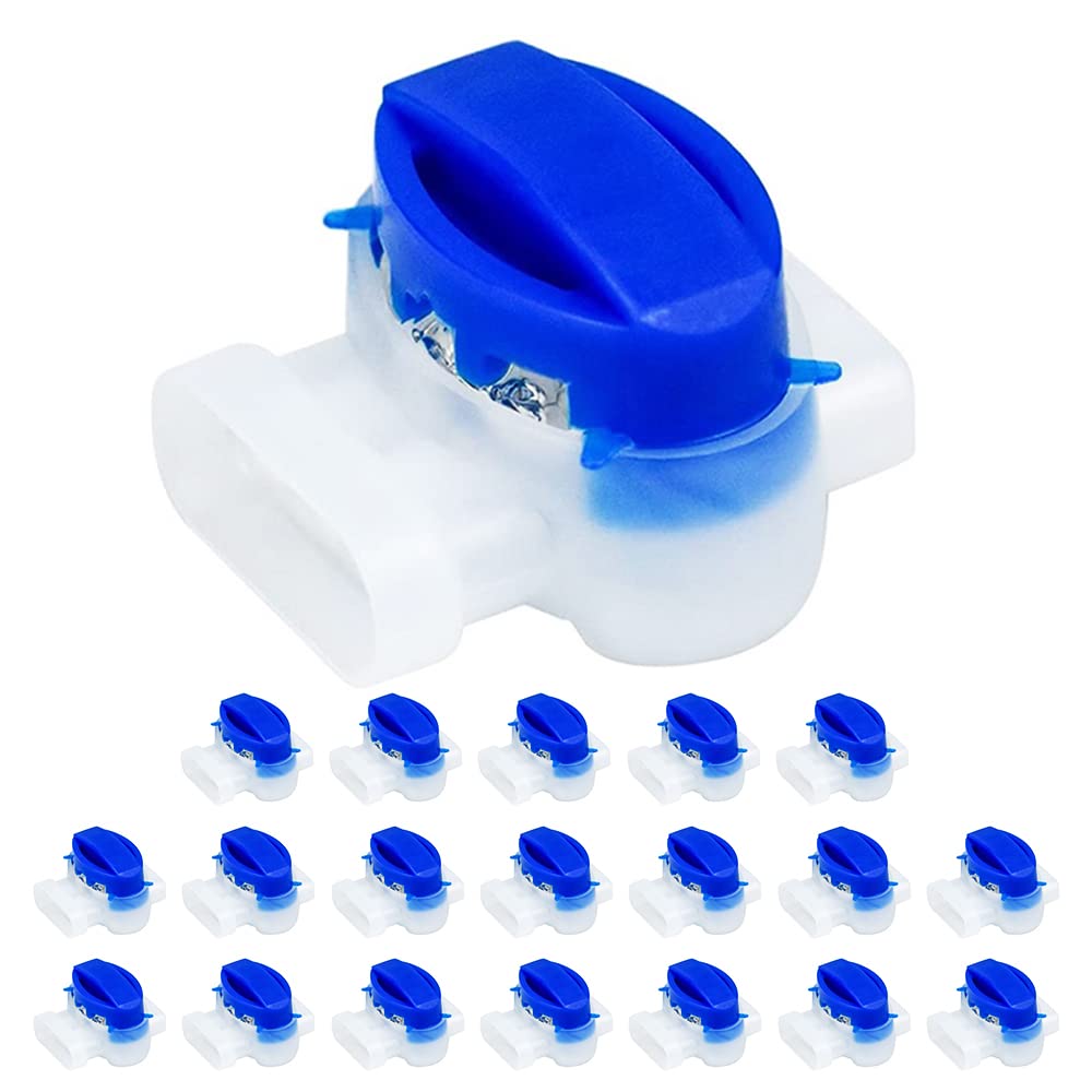 VOANZO 20PCS Lawnmower Cable Connector for Robotic Lawn Mowers, Irrigation Applications, Repair Boundary Cables