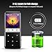AGPTEK 16GB MP3 Player Bluetooth 4.0 with 2.4 Inch TFT Color Screen, FM/Voice Recorder Lossless Sound Metal Music Player, Touch Button with Backlight Support Up to 128GB, Black(C2S)