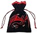 4x5 Premium Dragon Velvet Dice Bag (Capacity is 5 Sets / 35 Dice)