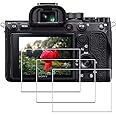 iDaPro Screen Protector for Sony Alpha A7R IV / A7R III / A7R II / A7 III / A7 II / A7S III / A7S II A7RIV A7RIII A7RII A7III A7II A7SIII A7SII [3 Pack] Tempered Glass Easy Installation