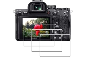 iDaPro Screen Protector for Sony Alpha A7R IV / A7R III / A7R II / A7 III / A7 II / A7S III / A7S II A7RIV A7RIII A7RII A7III A7II A7SIII A7SII [3 Pack] Tempered Glass Easy Installation