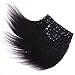 Better Length Hair Clip in Hair Extensions Kinky Straight Yaki Straight Kinky Curly Wave Hair Natural Black Color 16 Inch for African American Beauty (80g 16