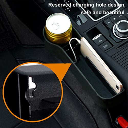 Radorock 2PC Car Seat Gap Storage Box,Console Side Organizer Multifunctional Box Car Seat Pocket Catcher Organizer - Thumbnail 6