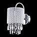 CLAXY Ecopower Lighting Modern Metal Crystal Wall Sconce-1 Light
