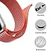 HILIMNY Compatible for Apple Watch Band 38mm, New Nylon Sport Loop, Adjustable Closure Wrist Strap, Replacement Band Compatible for iwatch Series 3 2 1(38mm, red)
