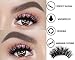 3D Mink Fake Eyelashes -100% Hand-made Siberian Mink Fur False Eyelashes Dramatic Thick Crisscross Deluxe False Lashes Nature Fluffy Long Soft 3 Pair Package