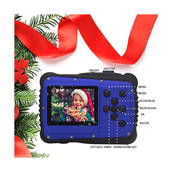 Kinder Digitalkamera, Vmotal GDC5262 wasserdichte Kamera für Kinder mit 2-Zoll-TFT-LCD-Bildschirm, 8MP wasserdichte… – Bild 7
