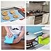 HomeDo Waterproof Silicone Placemats, Non-Stick Baking Mat, Non-Slip Dining Table Mat for Kids/Baby/Children, Heat Resistant Insulation Countertop Protector Pads (Black, 15.75x11.81Inch-4pack)