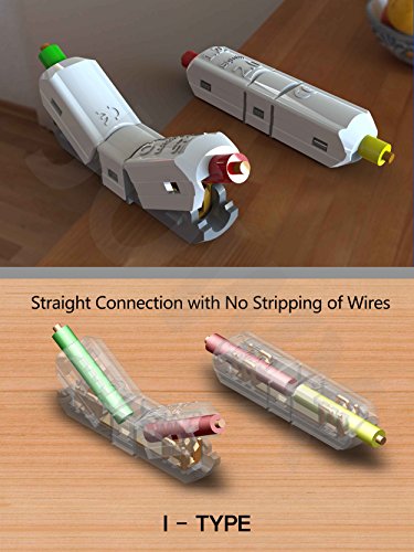 image for JOW Electrical Wire Connectors, Single Way Straight Connection Quick S