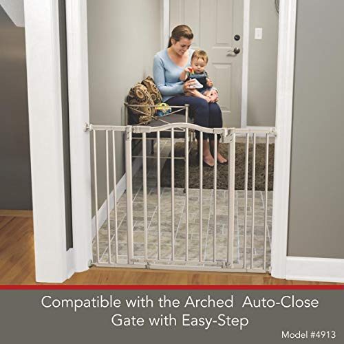 North States 3-Bar Extension for Arched Auto-Close Baby Gate with Easy-Step: Add one extension for a gate up to 45.63" wide (Adds 7.25" width, Gray)