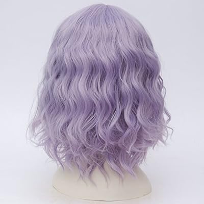 Amazon Com Alacos Fashion 35cm Short Curly Bob Anime Cosplay Wig