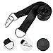 Tree Swing Hanging Straps Kit - Holds 2000 lbs, 5ft Long Straps with 2 Tree Protectors; 2 Safer Lock Snap Carabiner Hooks Perfect for Tree Swing; Hammocks, Perfect for Swings (4000 Lbs) (Black)