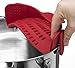 Kitchen Gizmo Snap N Strain Strainer, Clip On Silicone Colander, Fits all Pots and Bowls - Red