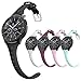 HALLEAST Compatible with Gear S3 Bands, Women Watch Bands Extremely Narrow Rubber Strap for Gear s3 Frontier/s3 Classic, Galaxy Watch 46mm, Galaxy Watch 3 45mm, 5 Colors 22mm