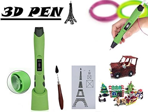 [New Arrival of 2016] Innovative Joy 3D Pen with Safety Stand, 2 X 3 Meters Filament Refills, Painting Shovel, Drawing Board