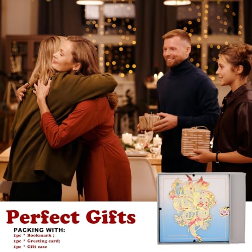 BLBMH Cute Metal Bookmarks for Women Book Lovers Cool Anime Kitsune Book Marks Unique Gifts Christmas Birthday -K4