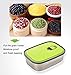 SUMMER SALE! Stainless Steel Bento Lunch Box Set 3 in 1. BPA FREE! Leak Proof With Easy to Identify Green Lids. Perfect For The Family.