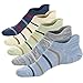 M&Z Mens Low Cut Ankle Reinforced Athletic Antiskid Gym/Sport Comfy Socks 5 Pack