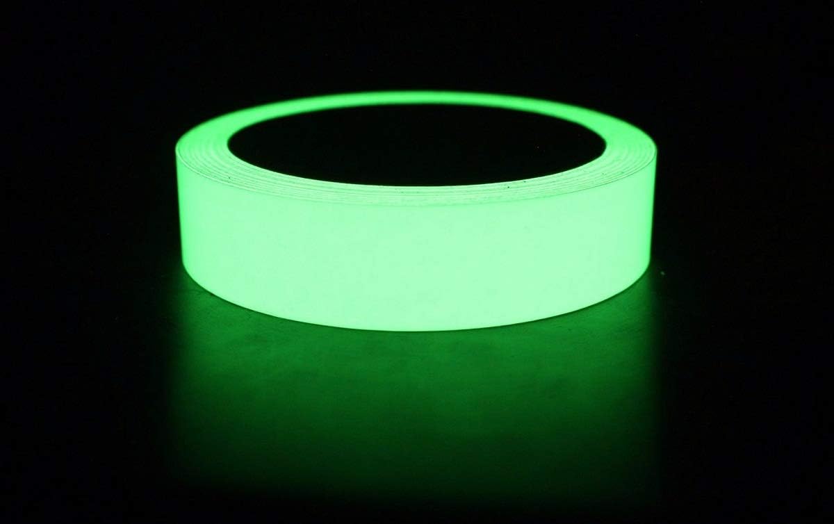 Bapna Glow In Dark Tape with small Stickers, 25 mm Width x 30 ft Length (Green)