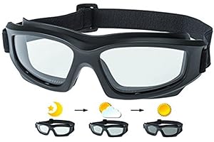 Get Lost Helmets Motorcycle Goggles For Men: Heavy-Duty Motorcycle Riding Goggles w/Hard Case, Cleaning Cloth, & Pouch