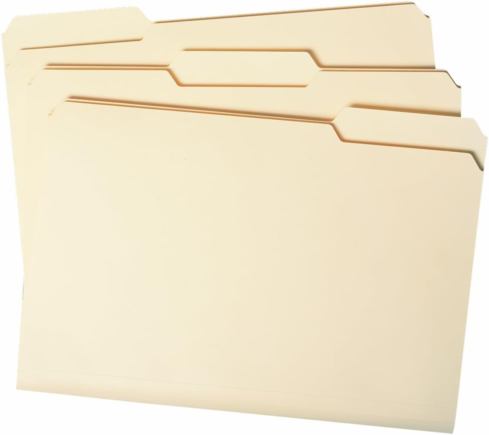 Smead File Folder, 1/3-Cut Tab, Legal Size, Manila, 100 Per Box (15330) : Manila File Folders : Office Products