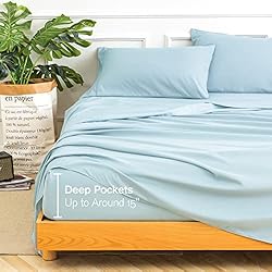 KeoWin 18 Inch Twin Sheets Deep Pocket,Cooling