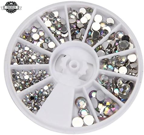Fullfun Mixed DIY Glitter Rhinestone Charm 3D Nail Art Decoration