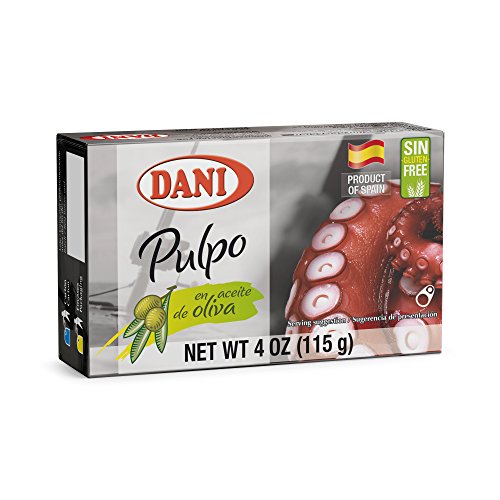 Dani Baby Octopus (Pack of 25 units) in Olive Oil, can of 4 oz (115 gr) each unit