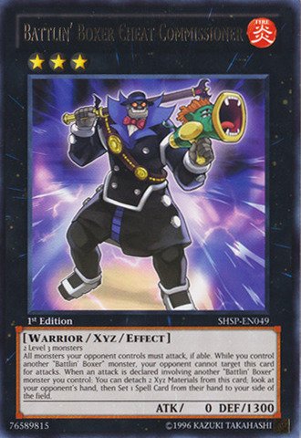 Yu-Gi-Oh! - Battlin' Boxer Cheat Commissioner (SHSP-EN049) - Shadow Specters - 1st Edition - Rare