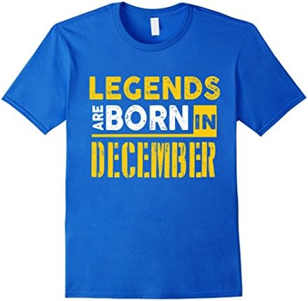 Men's Legends Are Born In December T-shirt, Best Gift For You Small Royal Blue
