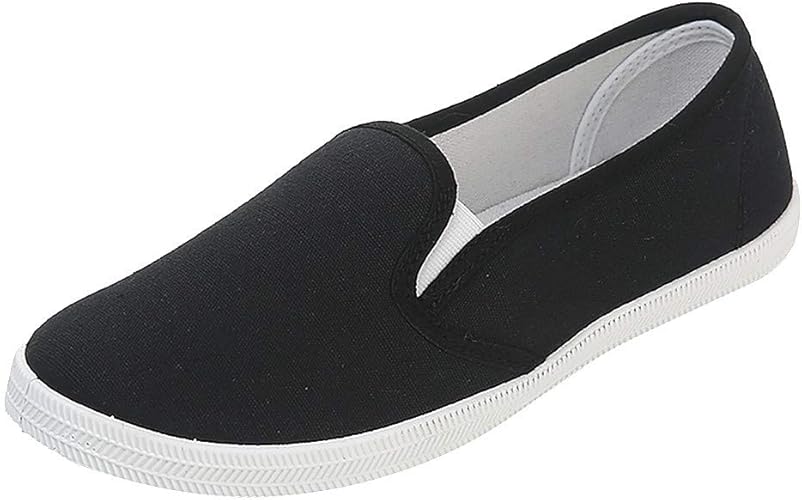 canvas slip on pumps womens uk