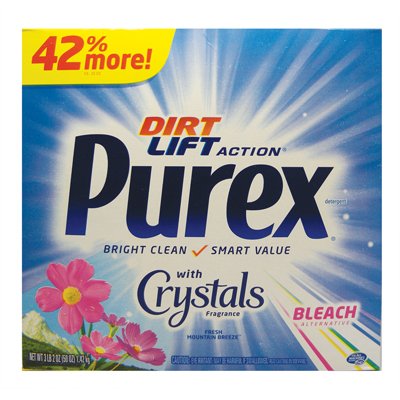 Purex Powdered Laundry Detergent with Crystals & Bleach Alternmative-Fresh Mountain Breeze 22 oz