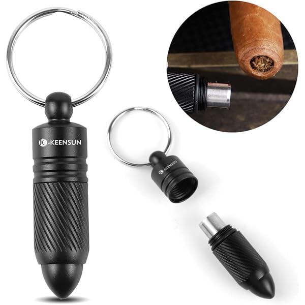 KEENSUN Cigar Punch - Cigar Hole Opener Stainless Steel
