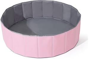 TRENDPLAY Ball Pit for Toddlers Babies Dogs Cats Iinfant Children, Foldable Ball Pits Play Tent, Crawl Playpen Ball Pool with Storage Bag, Surprise for Boys Girls Festival (Balls Not Included), Pink