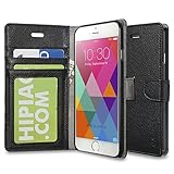 iPhone 6 case, iPhone 6S case, INVELLOP Black iPhone 6/6S case cover slim Leather Wallet case iPhone 6 4.7 (Black)