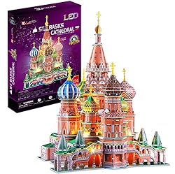 CubicFun LED Russia Cathedral 3D Puzzles for Adults