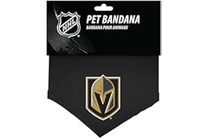 All Star Dogs Vegas Golden Knights Dog Bandana, Large, Team Colors