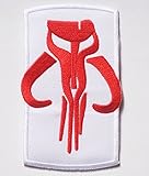 Star Wars Boba Fett Mandalorian Bantha Skull Sew Ironed Patch Badge Embroidery S-06