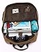 Aidonger Men's Canvas Backpack Large School Bag Hiking Travel Rucksack Fits 14'' Laptop (Khaki)