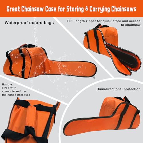 Chainsaw Case Carrying Bag for Husqvarna Stihl Chainsaws with a 12"/14"/16" Bar photo 12